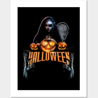 Halloween Girl Posters and Art